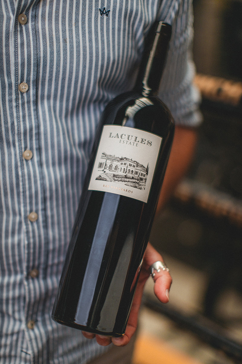 Axel Lacules Estate Magnum Merlot Rotwein guter wein geile weine close up