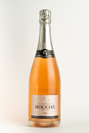 Champagne Bouché Pére et Fils Rosé Brut Französischer Champagner Flasche Frontansicht