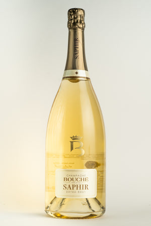 Champagne Bouché Pére et Fils Cuvée Saphir Brut Magnum Flasche Frontansicht Französischer Champagner
