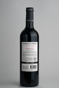 2019 Château Marquis de Terme Margaux Bordeaux Flasche Rückansicht Etikett