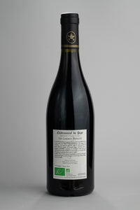  Domaine Benedetti "Les Larmes Papales" Châteauneuf-du-Pape Französischer Rotwein Flasche Rückansicht Etikett