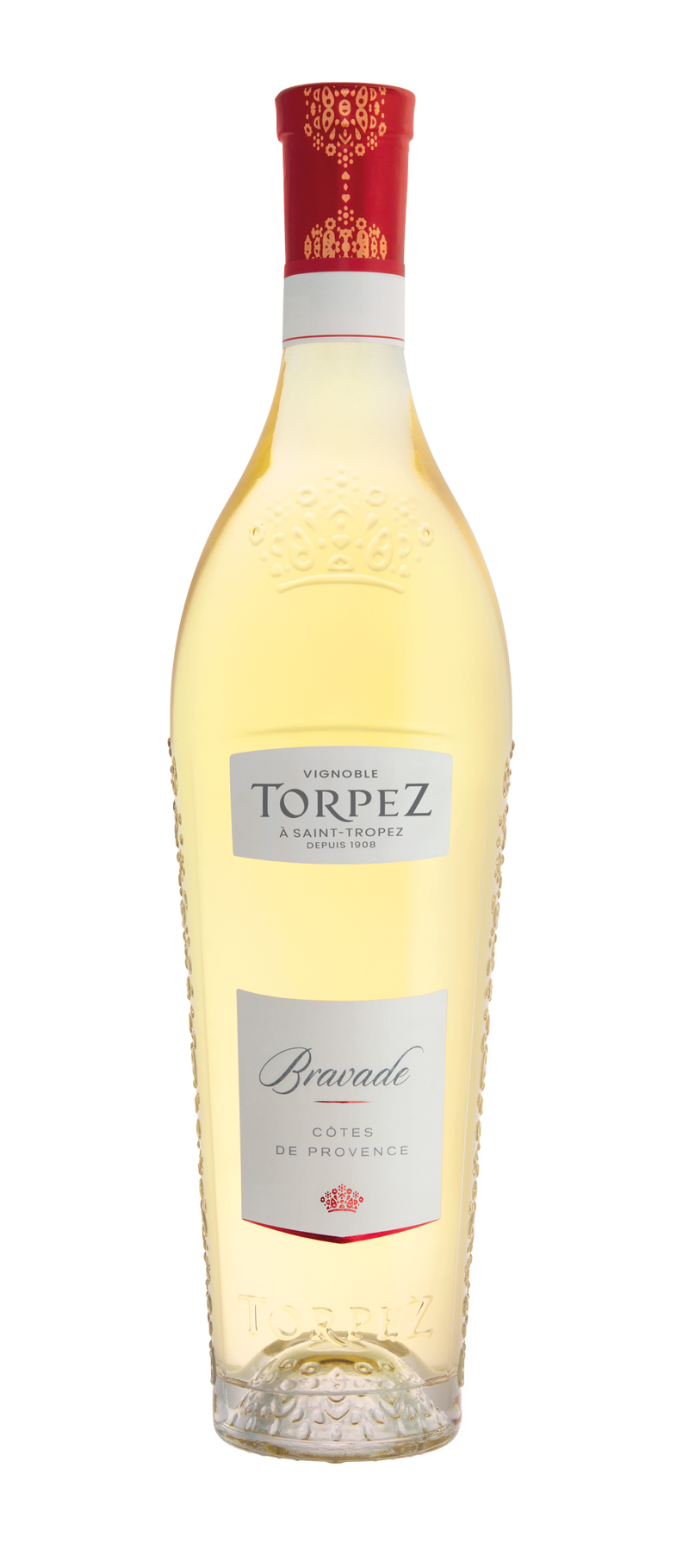 Torpez Bravade - St. Tropez Côtes de Provence Französischer weißwein Flasche Frontansicht